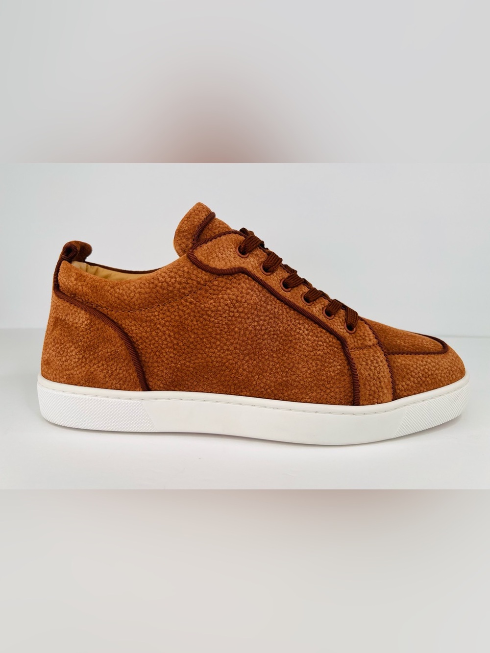 CHRISTIAN LOUBOUTIN Rantulow Orlato Grain Suede Leather Sneakers EU 45- US 12 - Picture 9 of 11